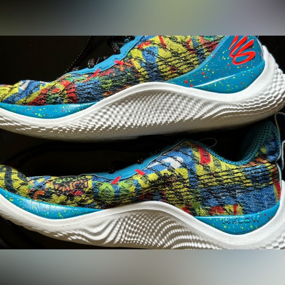 Under Armour Multicolor Athletic Shoes - Blue, Yellow, Red, Black